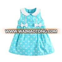 MOMANDBAB Short Sleeve BaBy Dress Cutting 100%Cotton Woven Summer Baby Dress Girls Baby Clothes Wholesale