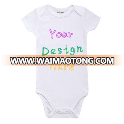 Customized Printing Newborn Boy Wholesale Baby Bodysuits