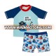 Cute Wholesale Customized Two Piece Baby Kids Swimwear Boys Swimming Trunks Sunscreen Beach Bathing Suit Boys Swimwear