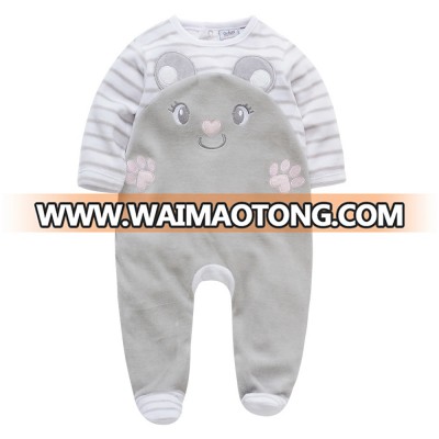 2018 Newborn Baby Romper  Cute Animal Design Baby Winter Clothes